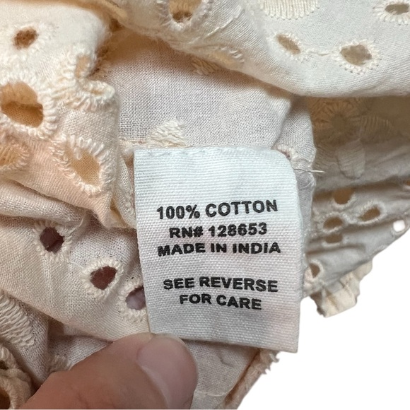 Joie Eyelet Ruffle Drawstring Blouse - Picture 5 of 6